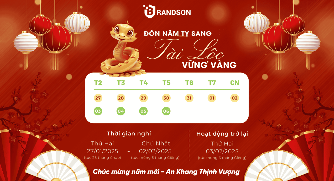 Brandson Thông báo nghỉ tết nguyên đán 2025