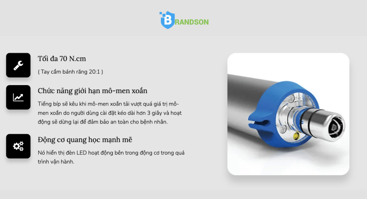 Tính năng máy cắm Implant Elec