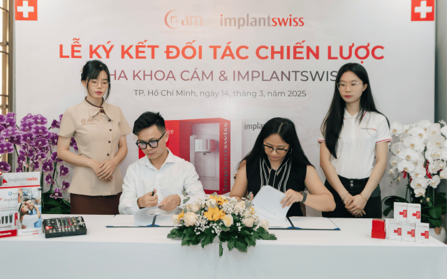 Lễ Ký Kết Đối Tác Chiến Lược Giữa ImplantSwiss & Nha Khoa Cám