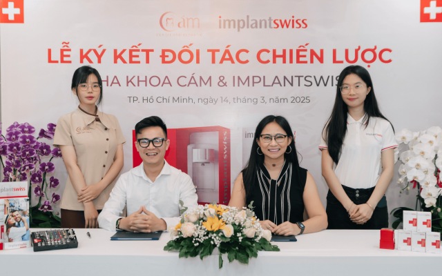 Lễ Ký Kết Đối Tác Chiến Lược Giữa ImplantSwiss & Nha Khoa Cám